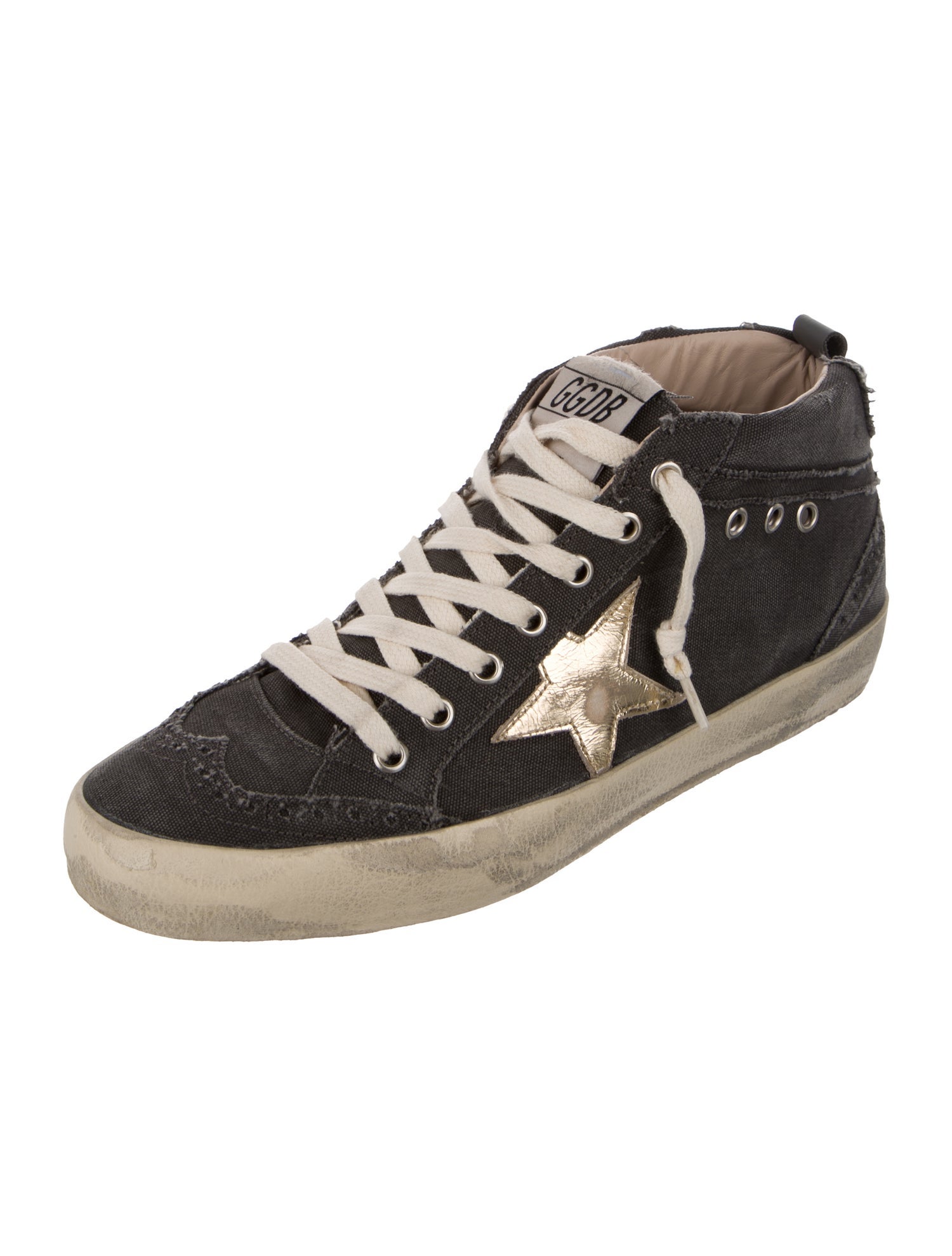 Golden Goose Canvas Distressed Accents Sneakers
